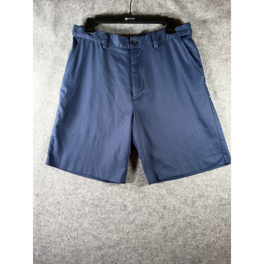 IZOD XFG Mens Performance Golf Shorts Navy Blue Size 32 Flat Front Activewear